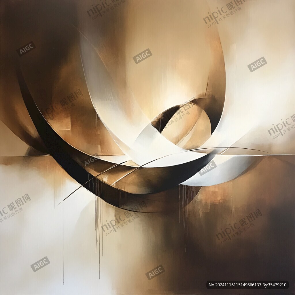 金属抽象画