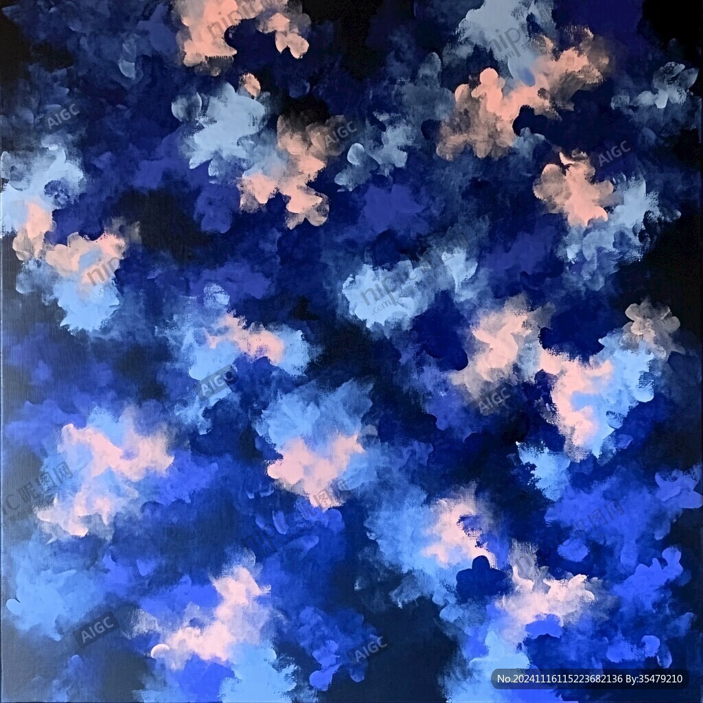 云雾抽象画