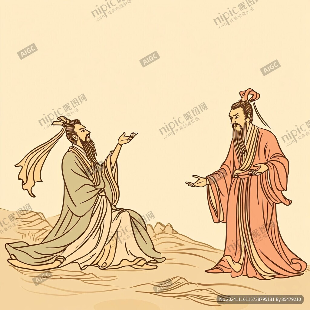 炎黄二帝插画