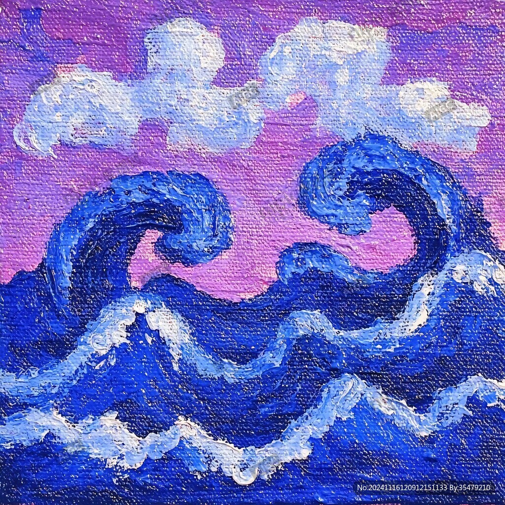 海浪美术绘画