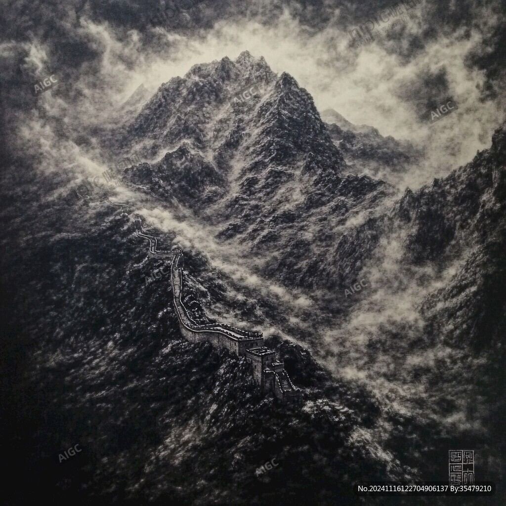 金光万丈水彩画