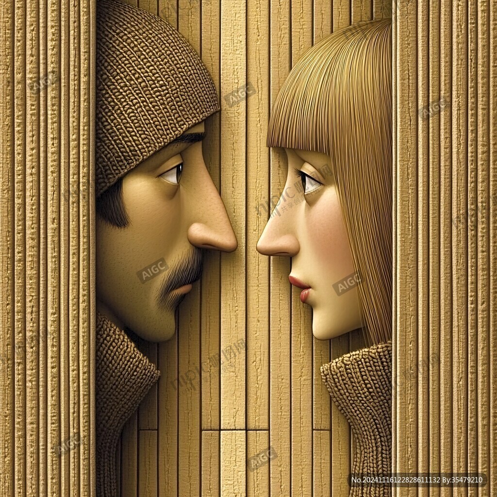 3d男女卡通形象