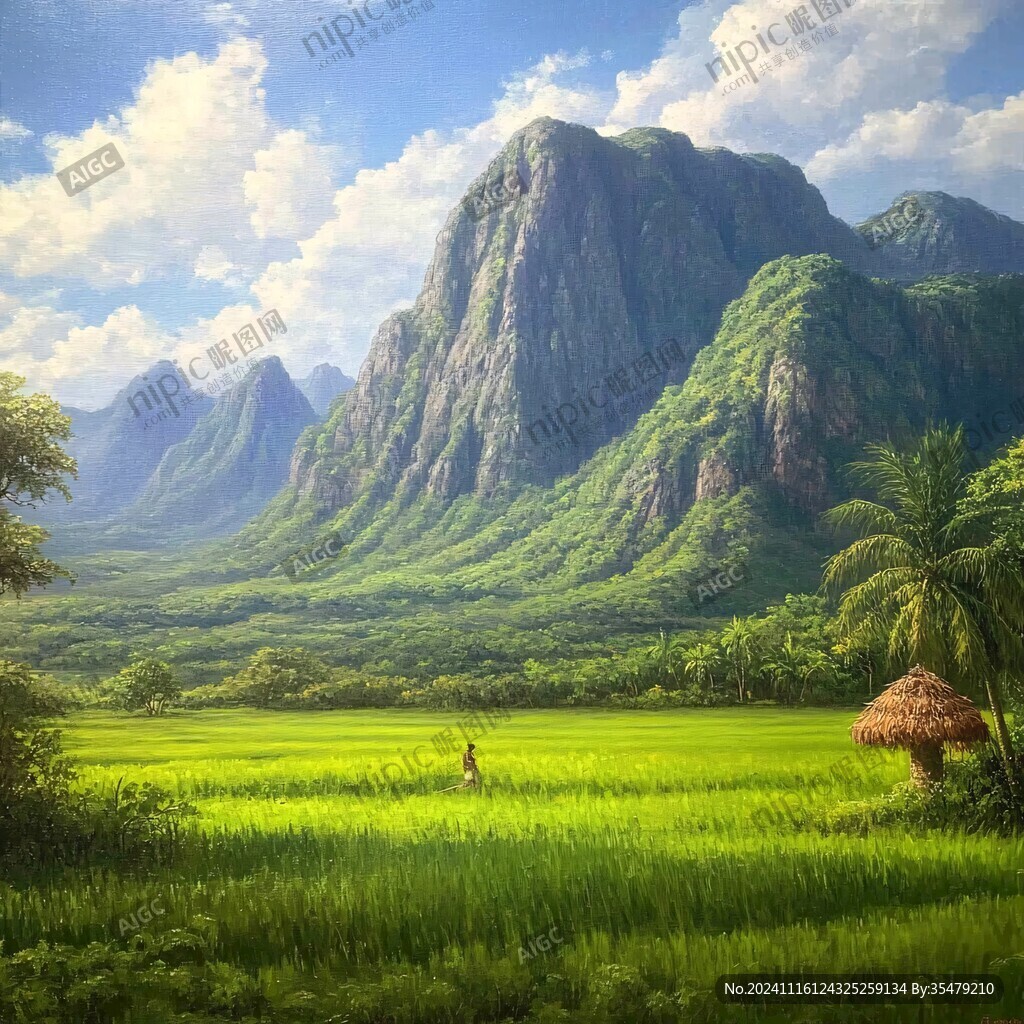 宽屏风景画