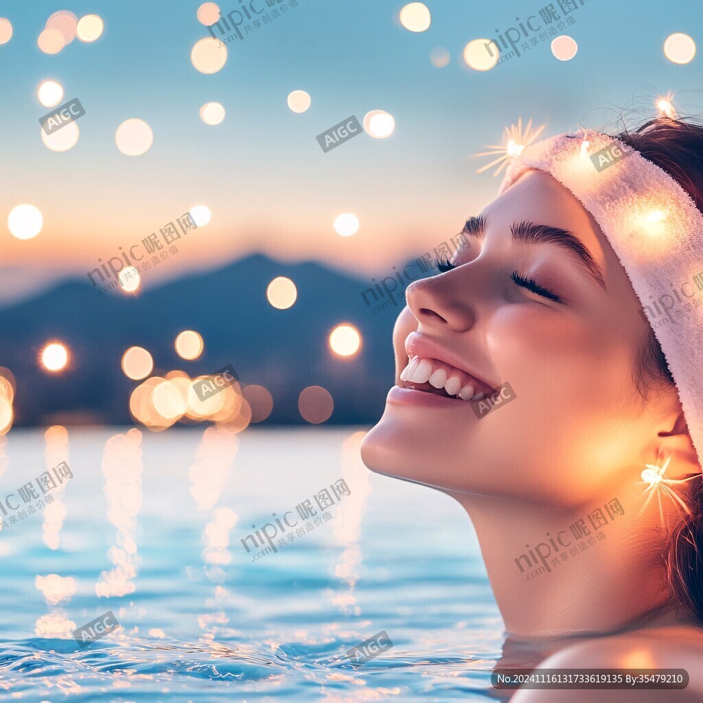 清凉夏日美妆主图