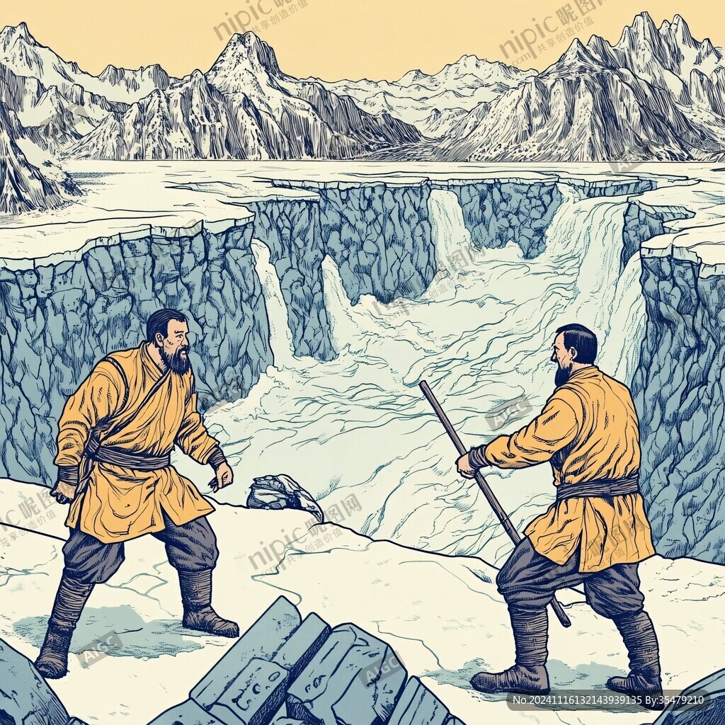 冰川搬运巨石