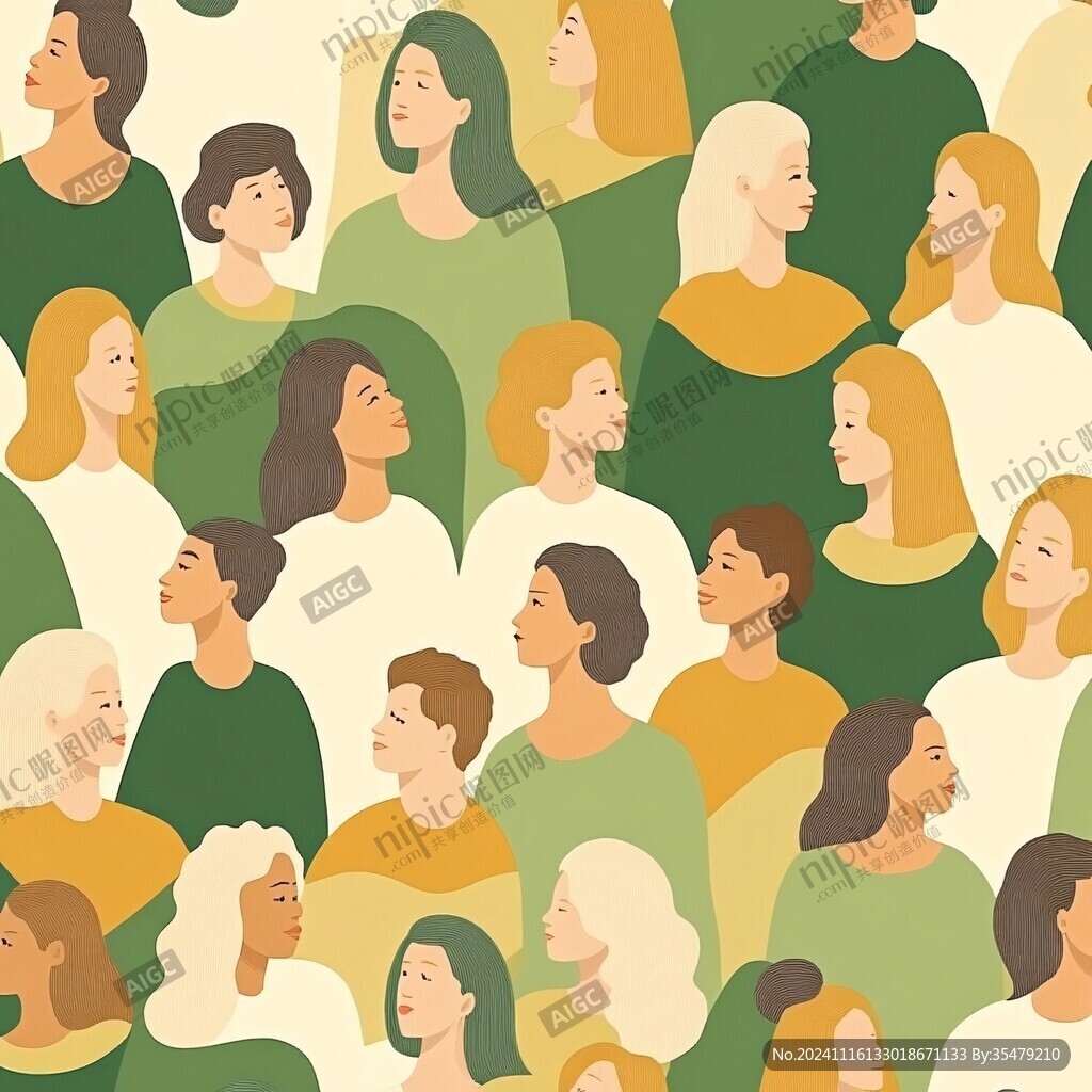 抽象人物图案设计