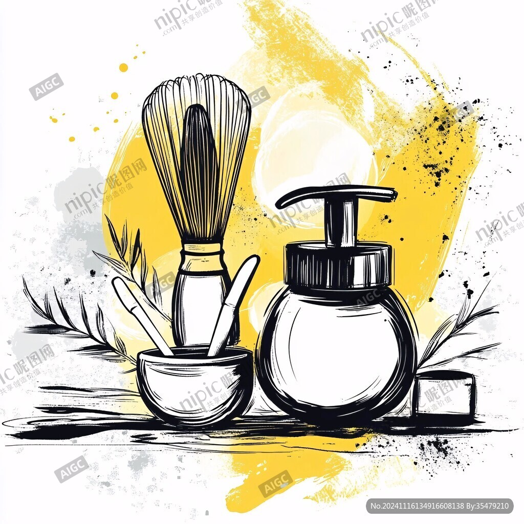 高端化妆品插画