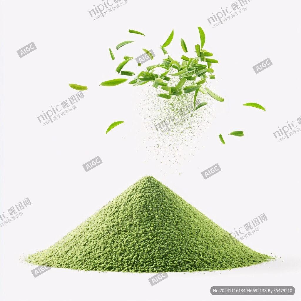 创意绿茶素材