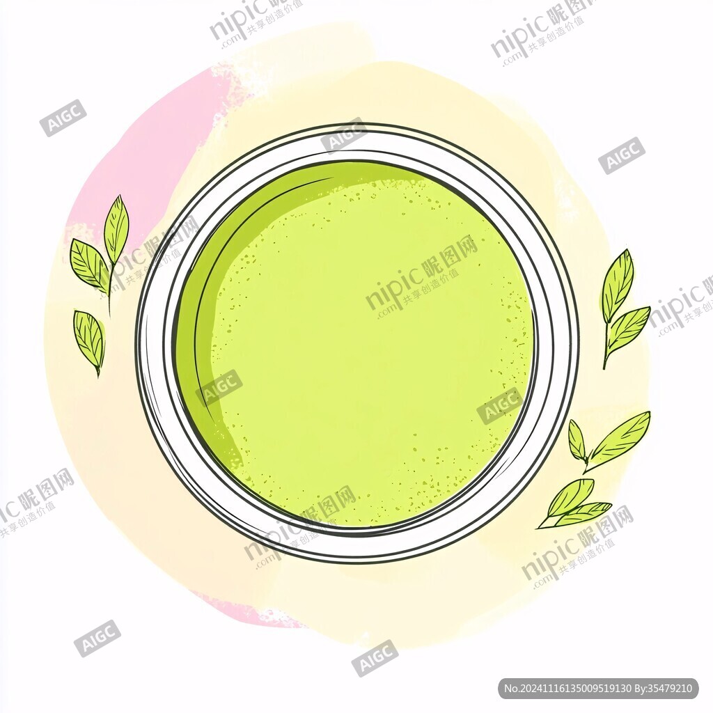 手绘果汁奶茶抹茶饮料
