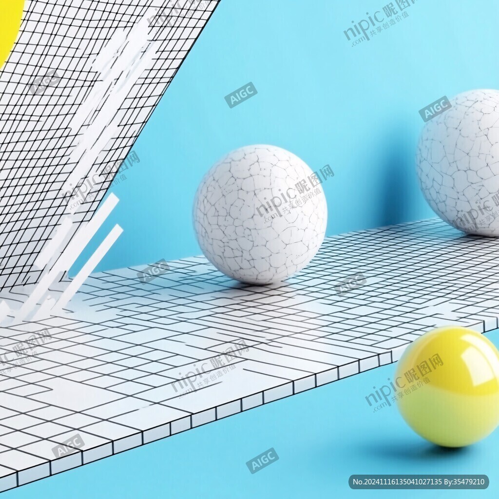 3d圆球几何装饰画