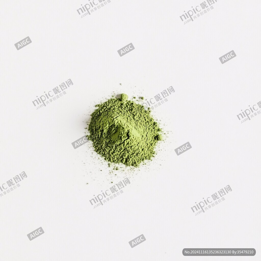 抹茶粉白底图