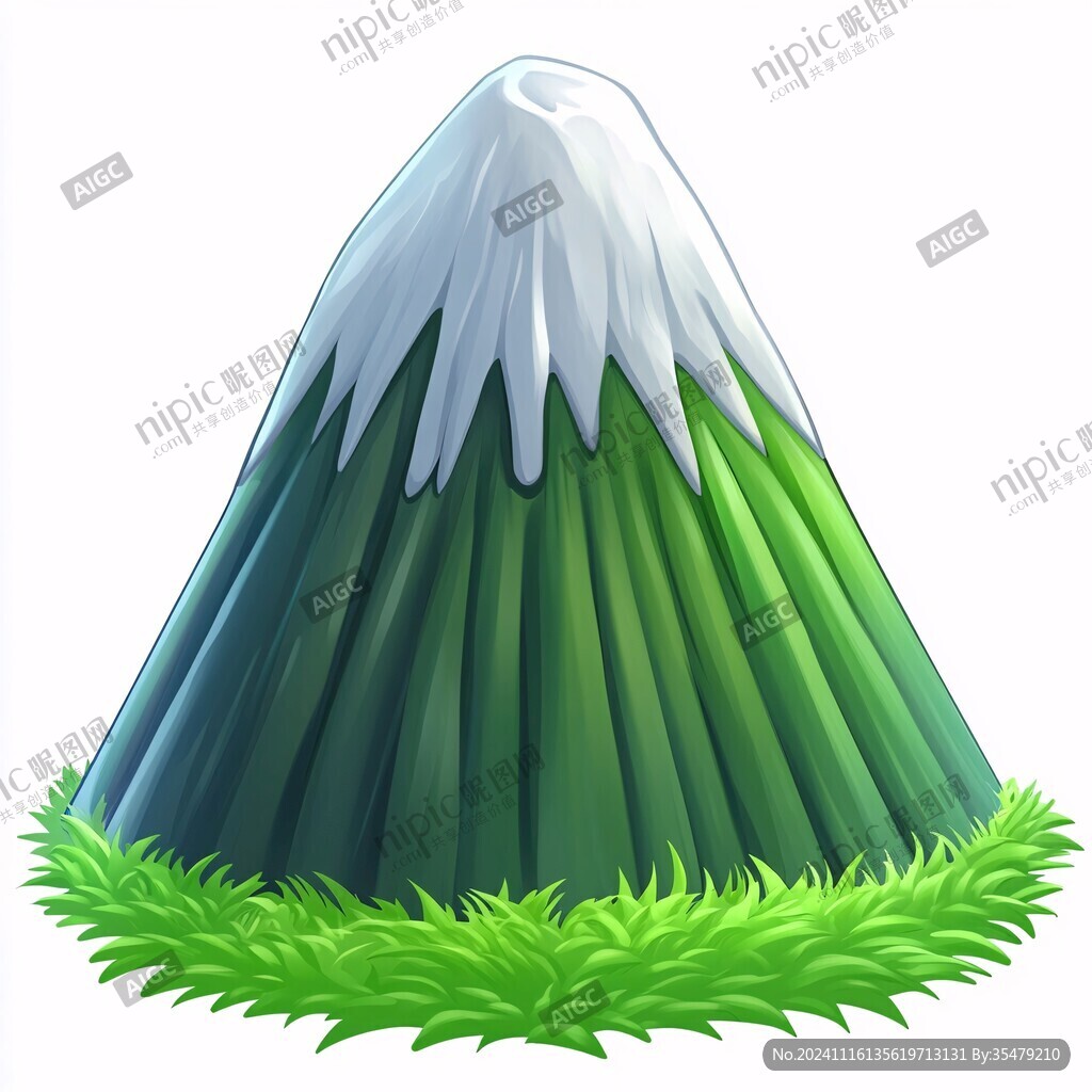 绿色概念山体