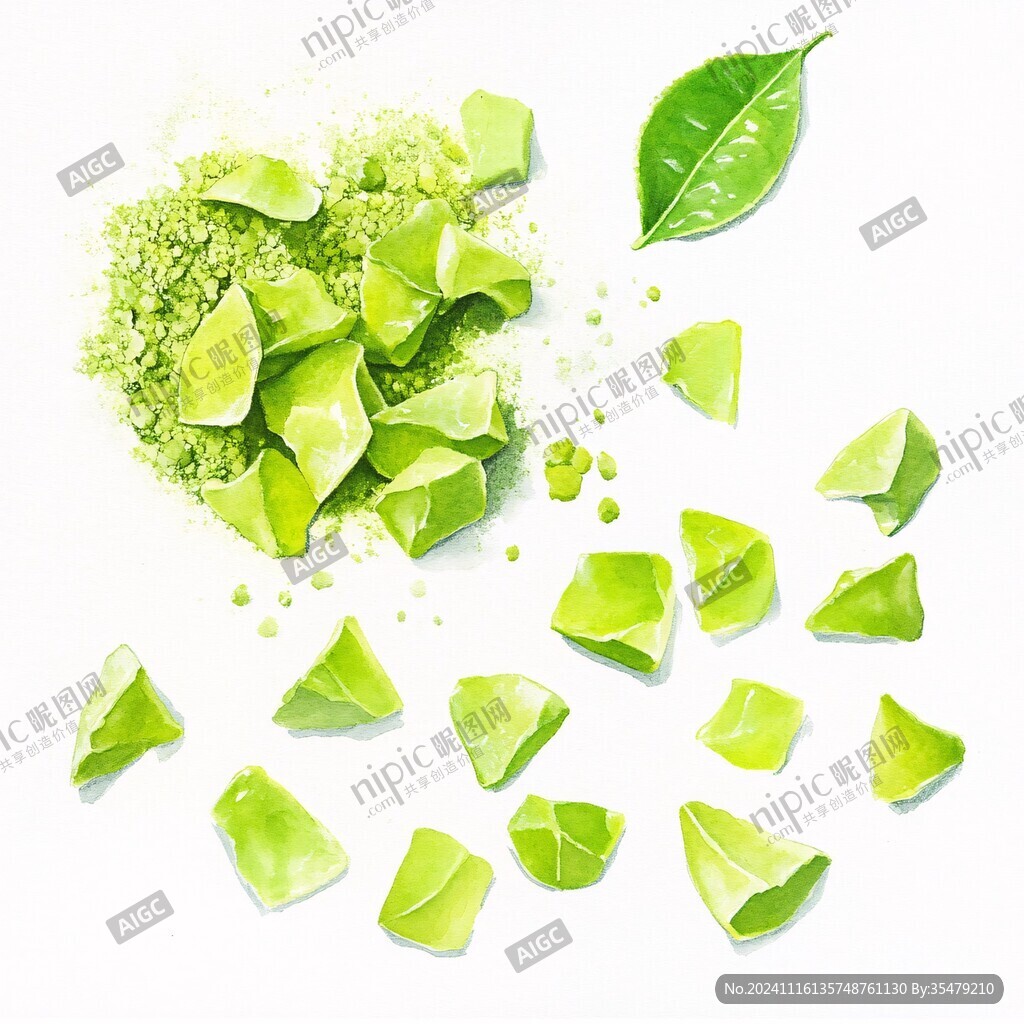 绿色绣球菊花瓣