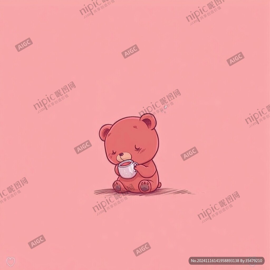 卡通霸气小熊点赞头像
