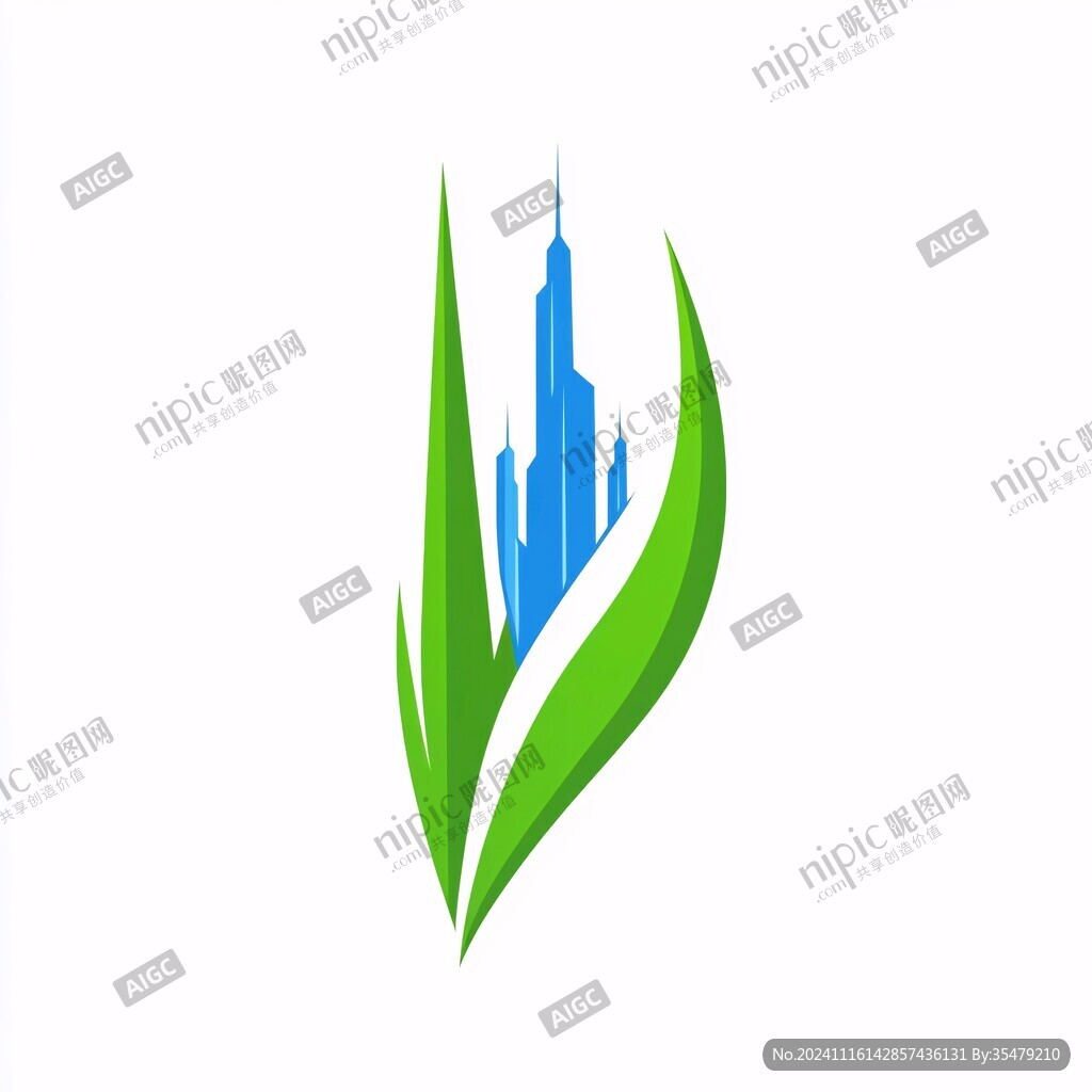 建筑城市绿化logo