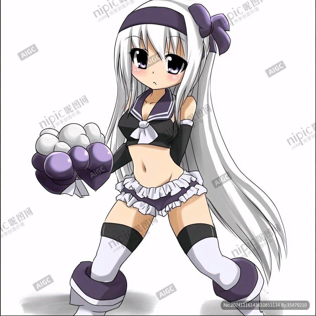 卡通少女葡萄少女