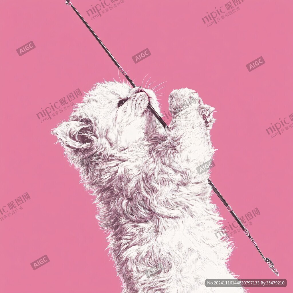 猫咪搞怪插画