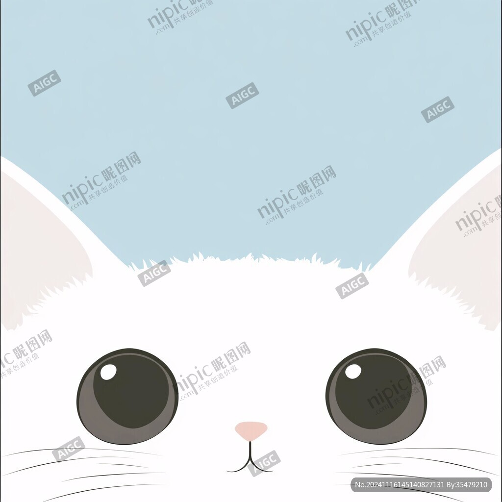 卡通小猫动物海报挂画