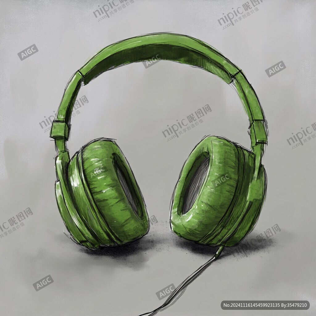 耳机插画