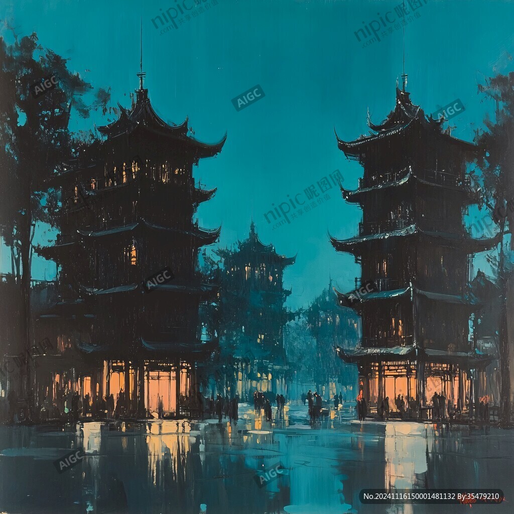 天一阁插画