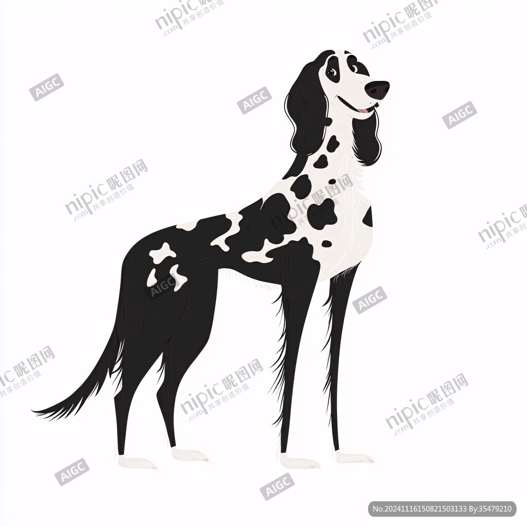 斑点狗美术绘画