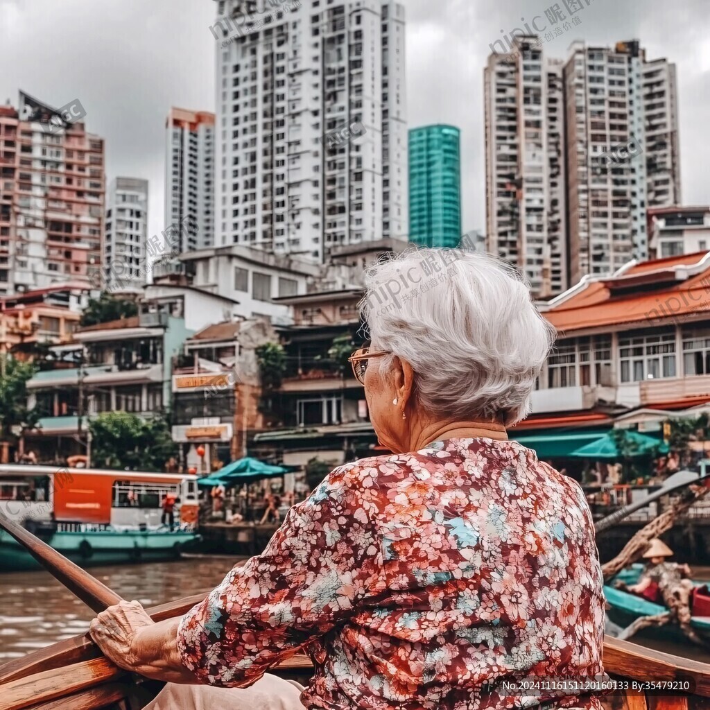 阿婆撑船