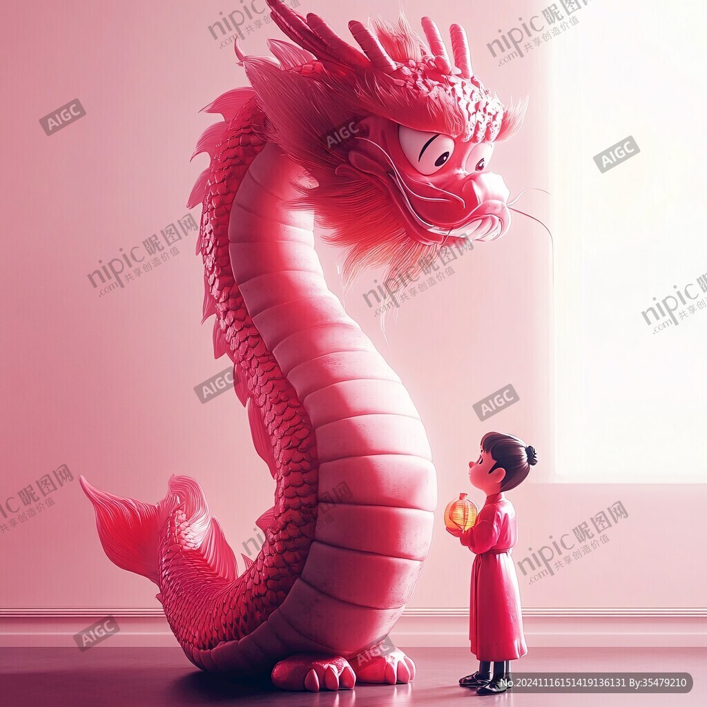 龙年ip插画