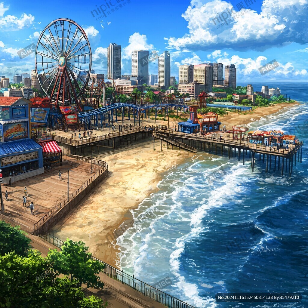 动漫海边