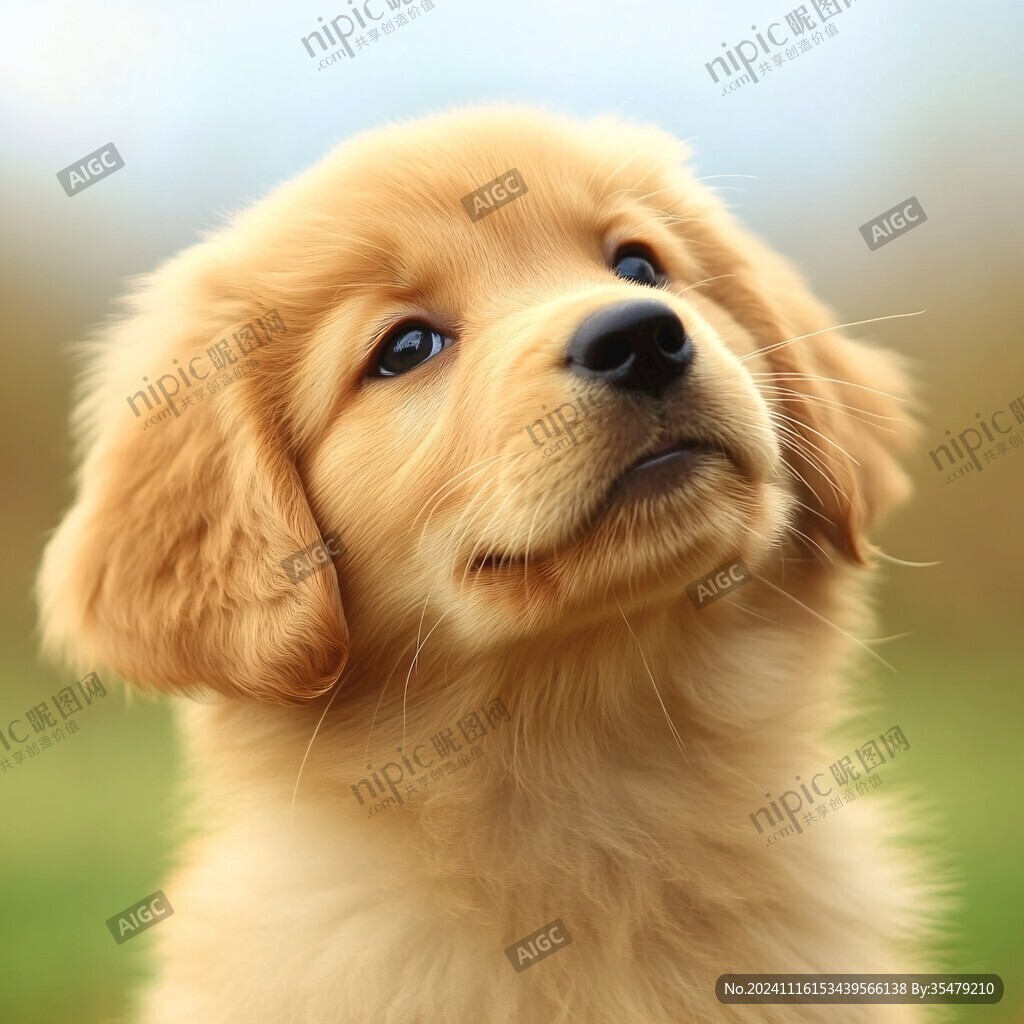 金毛犬插画