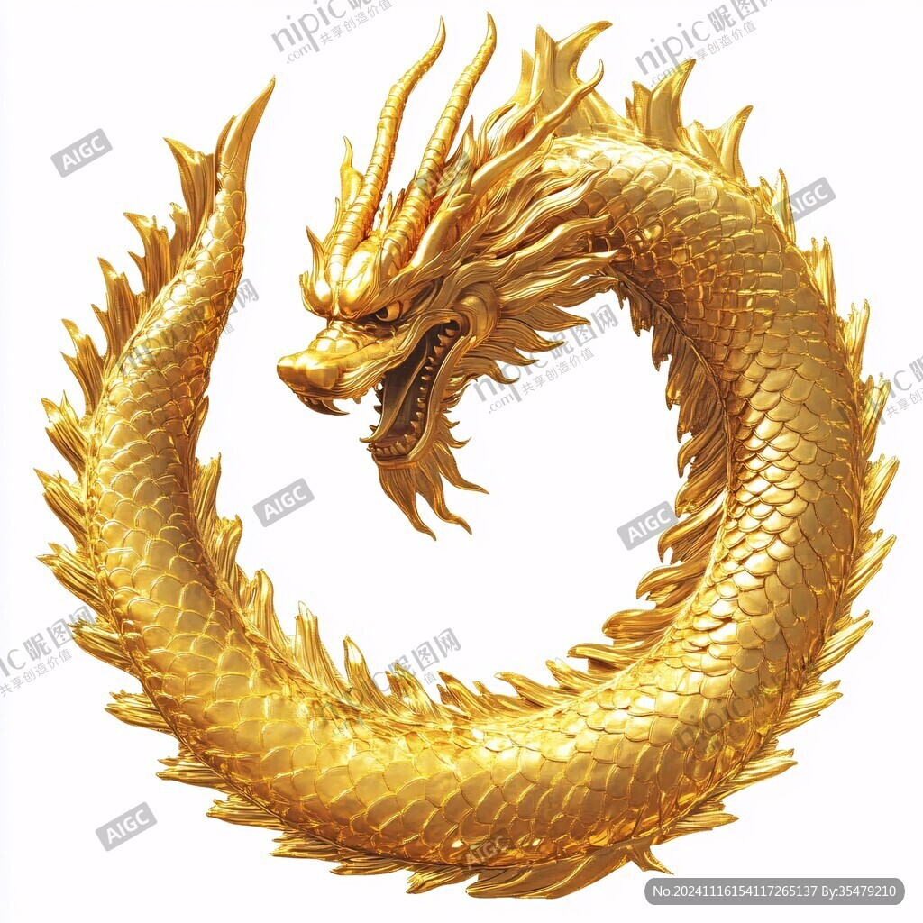 金色龙纹金龙苍龙青龙