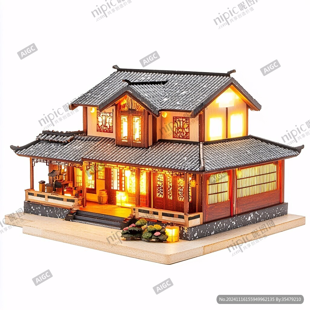 建筑模型摆件