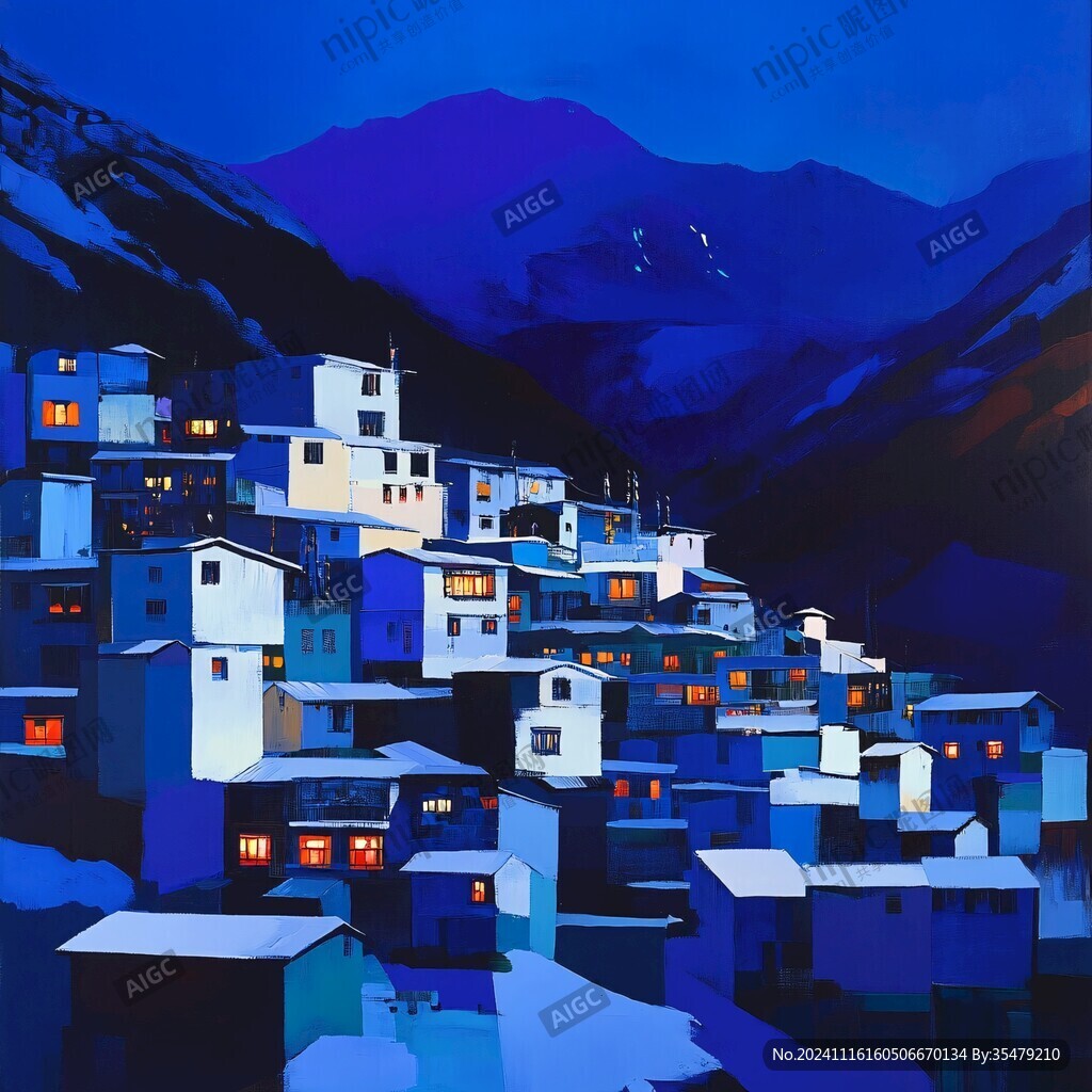 凉山建筑插画