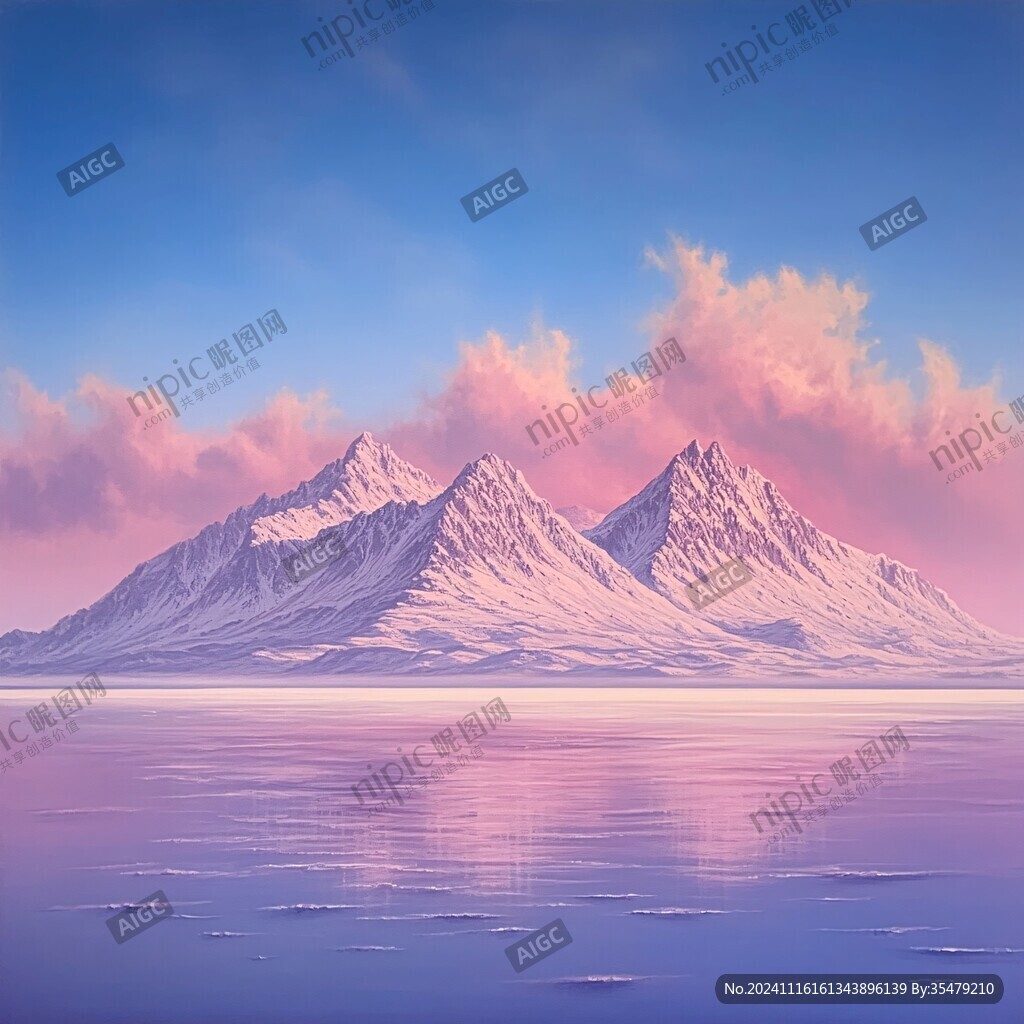 粉红雪山