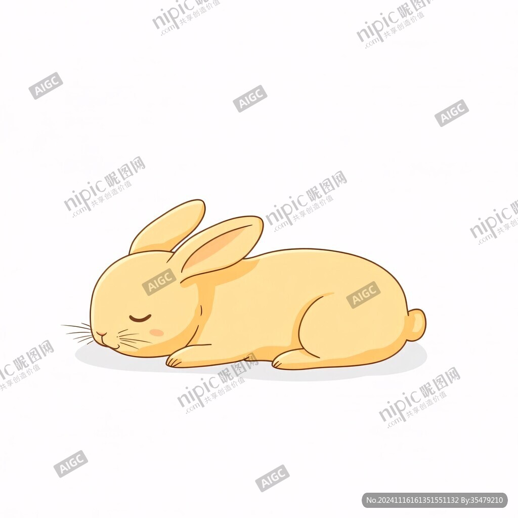 趴下趴着的兔