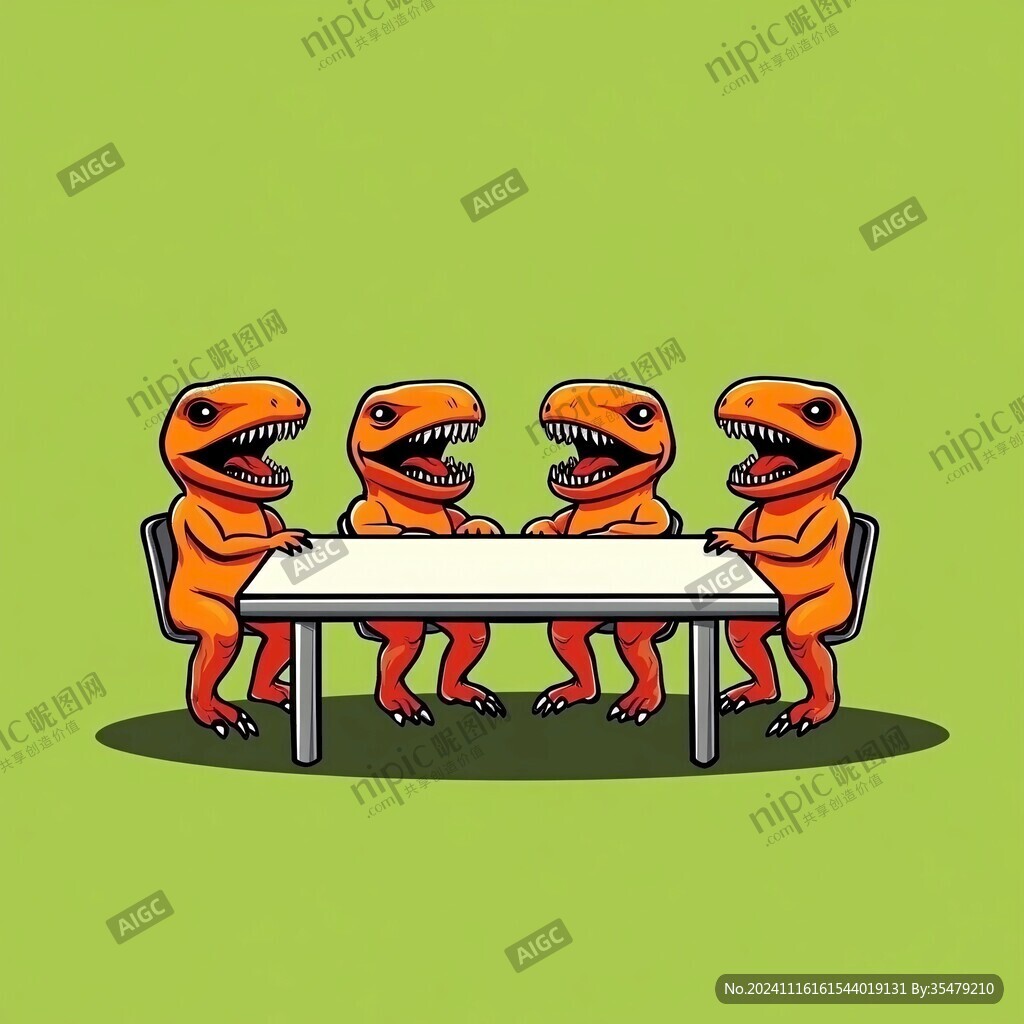 恐龙餐厅装饰画