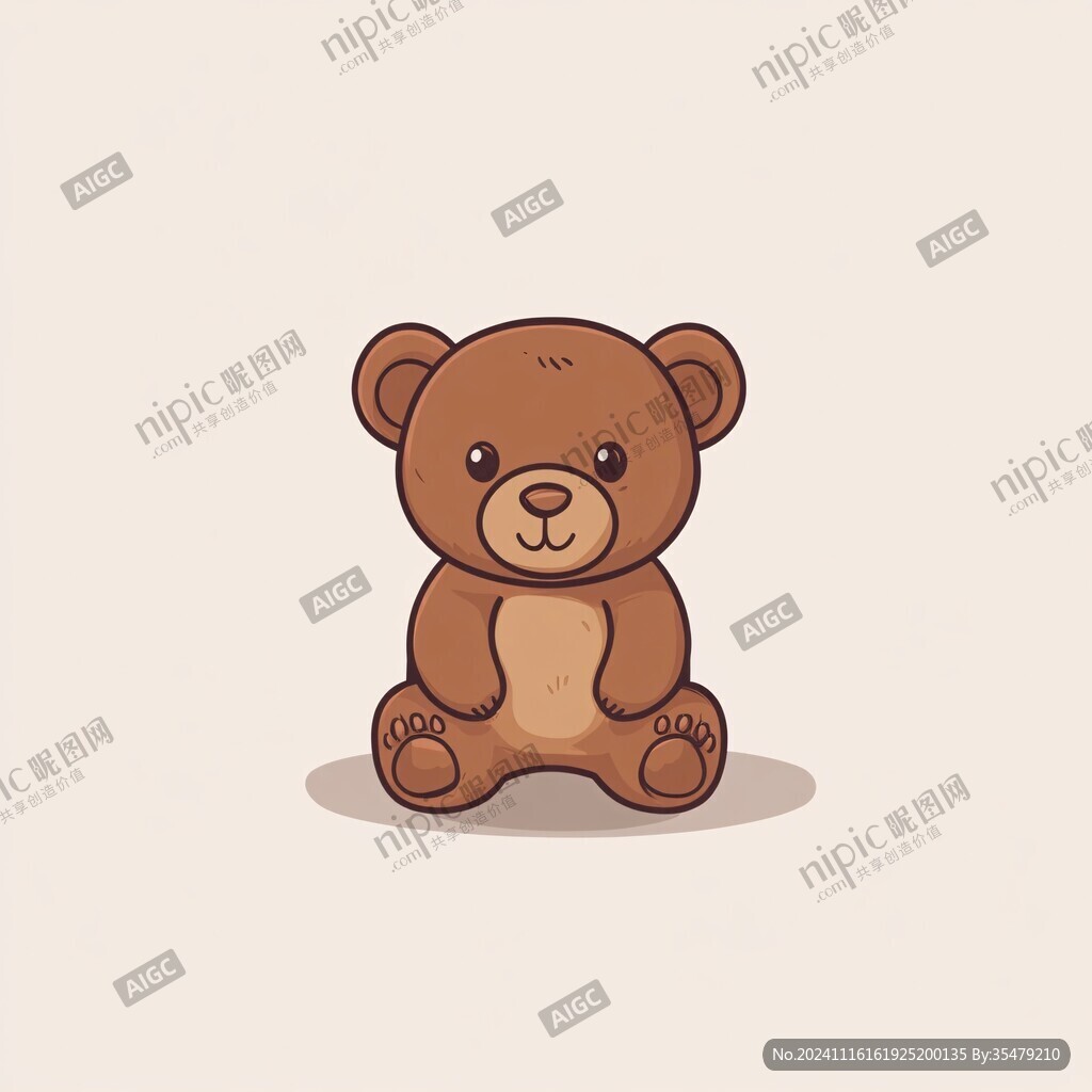 棕色小熊卡通形象
