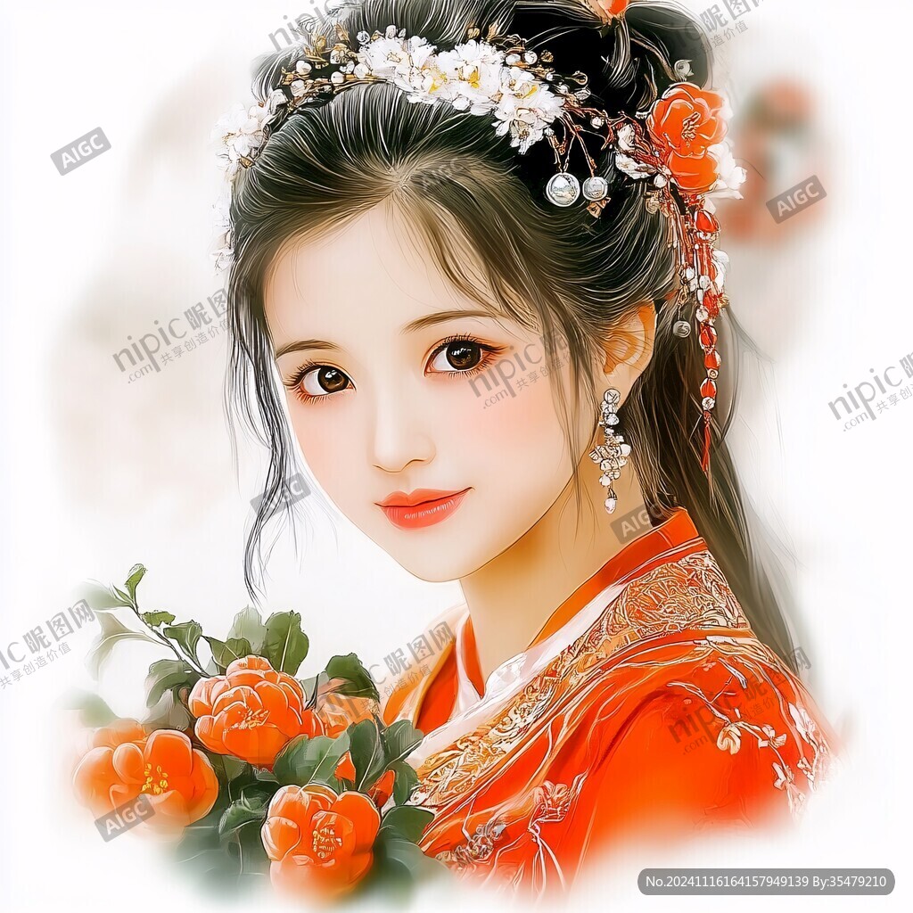 鼠绘古代美女