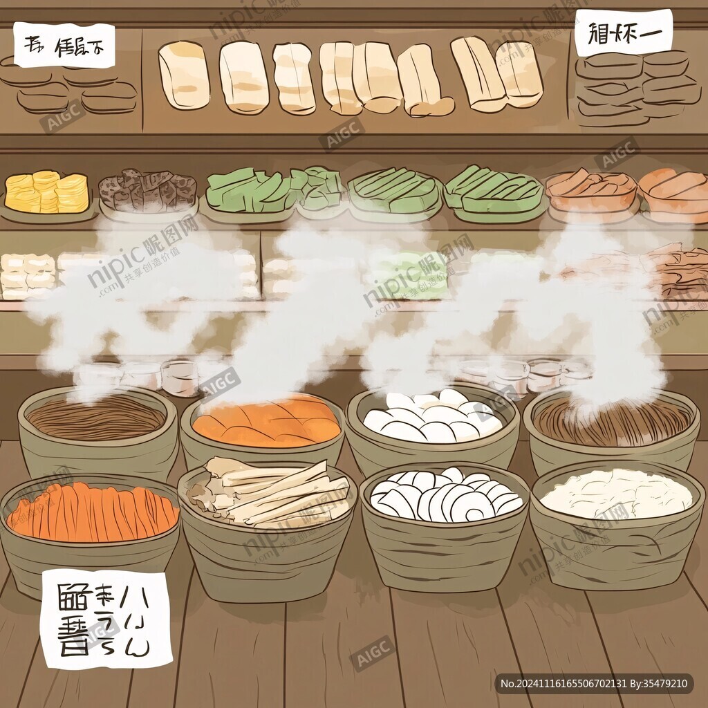 炒货店插画
