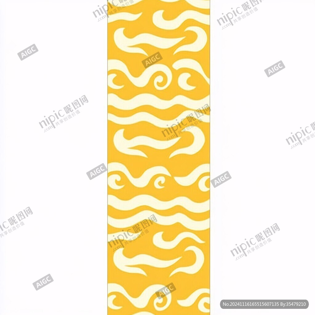 中式包装图案海水底纹