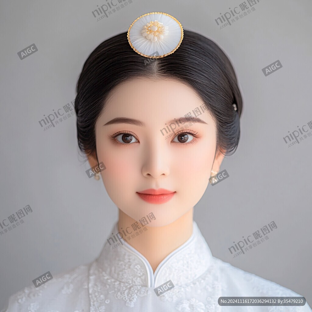 丫鬟髻少女