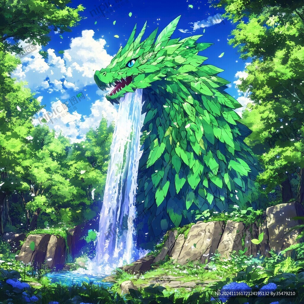 龙吐水壁纸