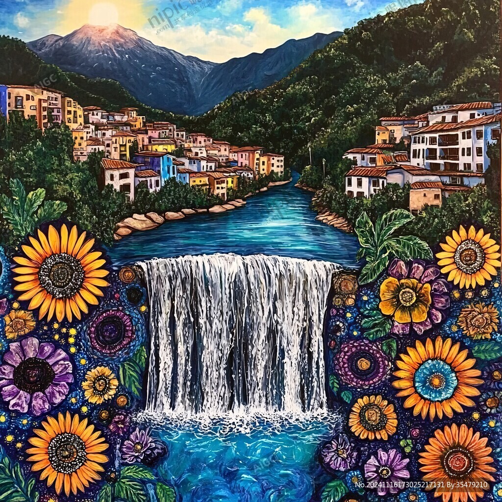 装饰画小镇