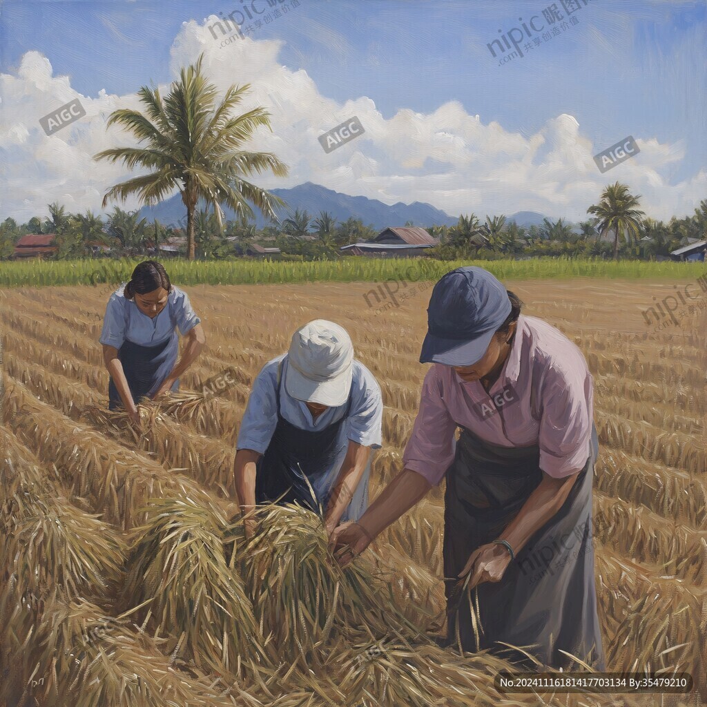 努力工作粮食系列作品