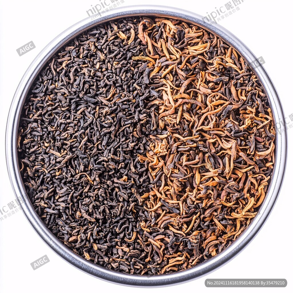 金骏眉干茶茶汤茶素材