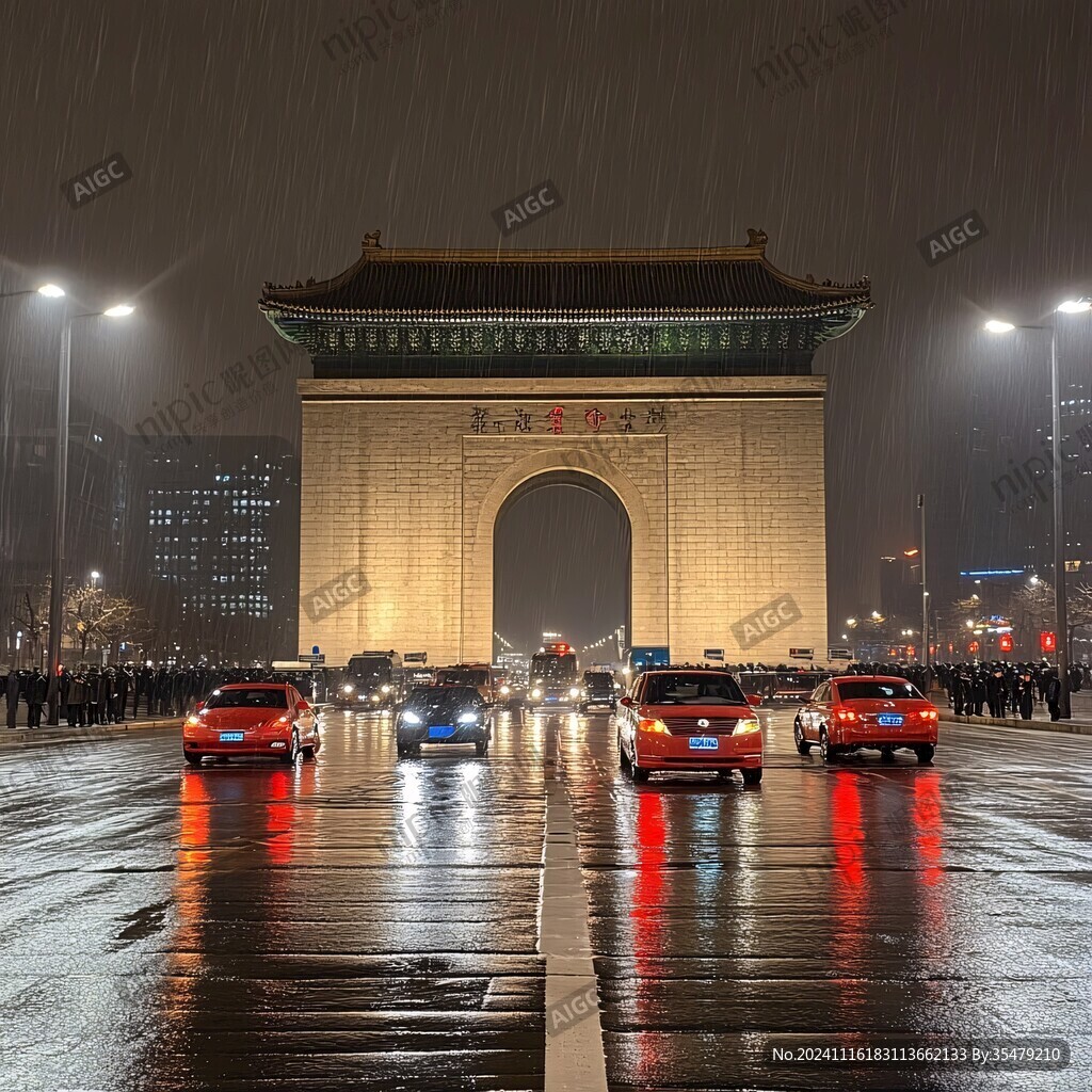 东方之门夜雨