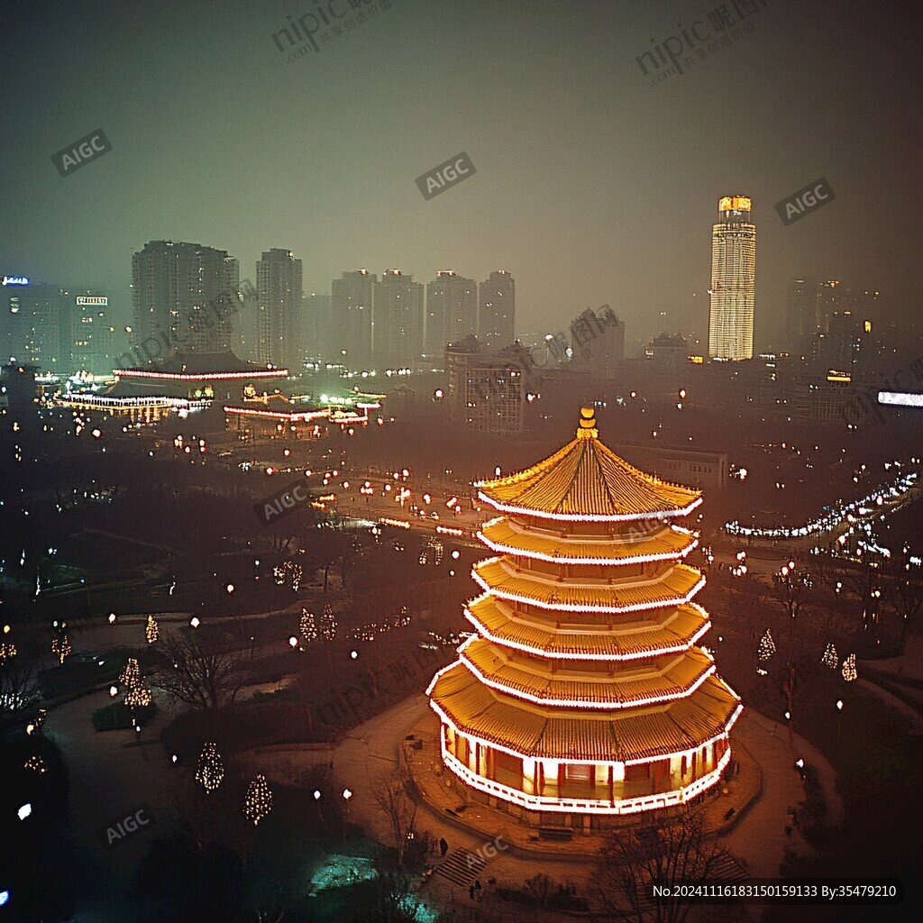 望阁夜景