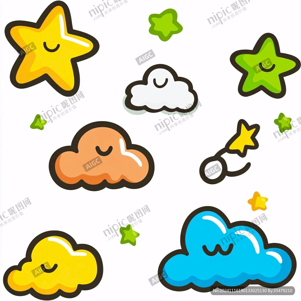 卡通星星动漫素材