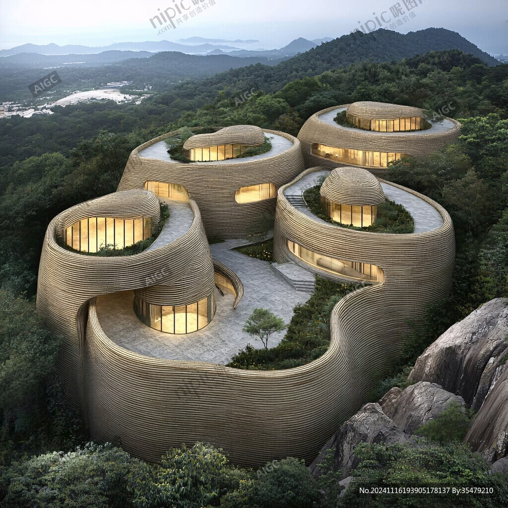 自然美无人建筑
