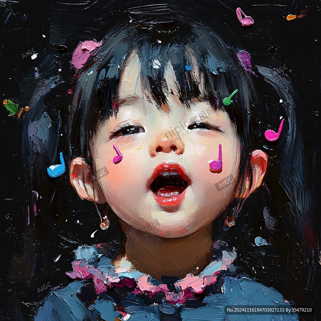 小女孩儿插