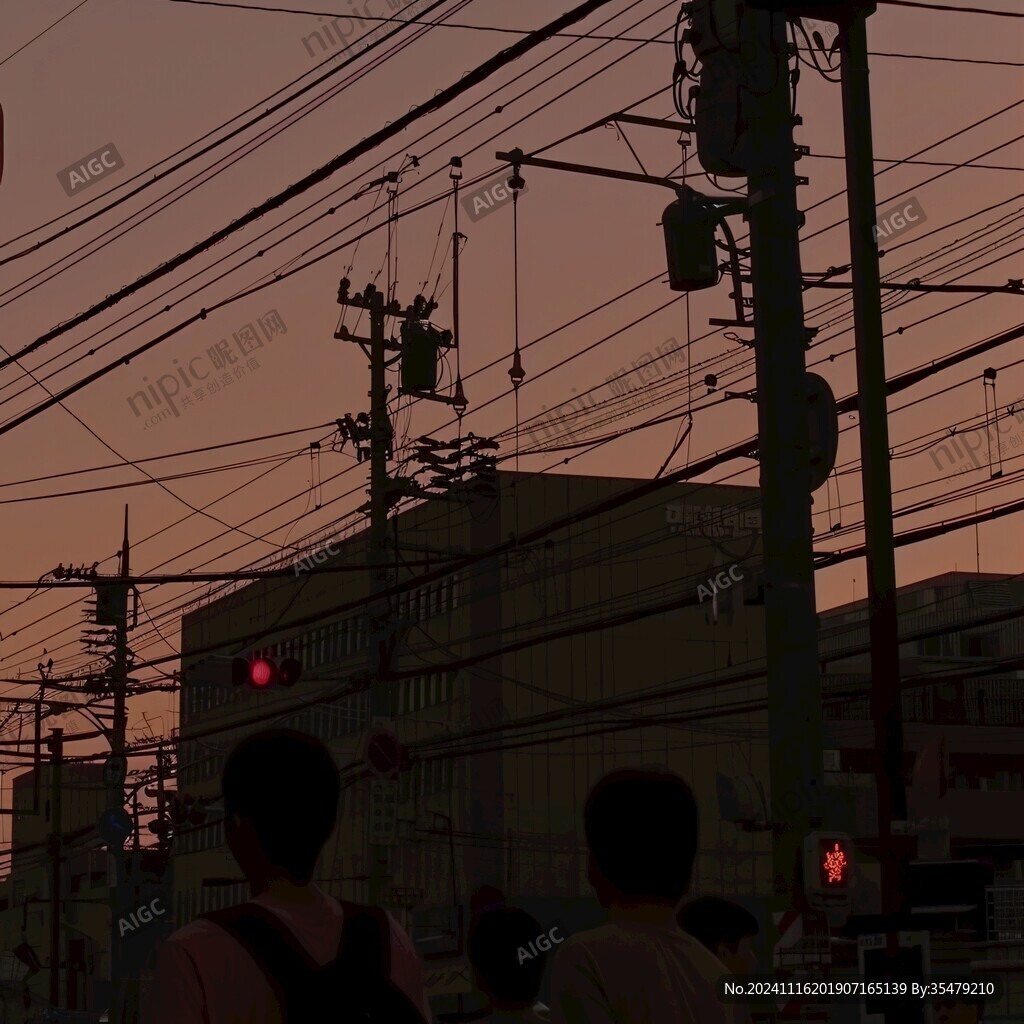 街道黄昏